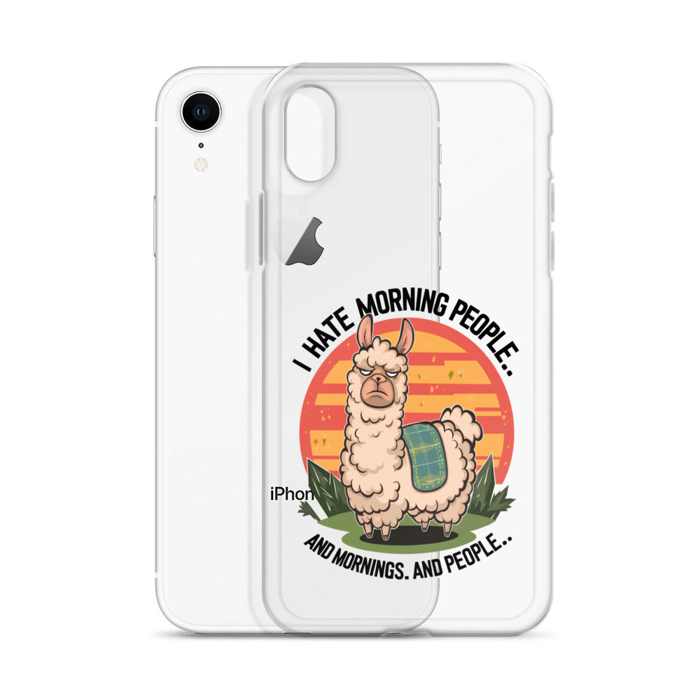 Not a morning person 😖☕ Clear Case for iPhone®