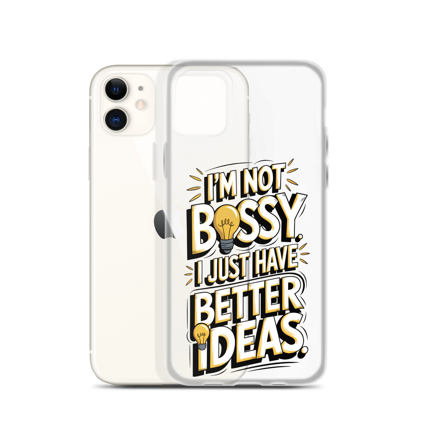 Not Bossy At All 💡 Clear Case for iPhone®