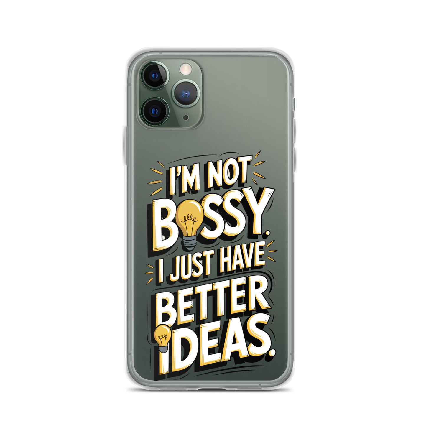 Not Bossy At All 💡 Clear Case for iPhone®