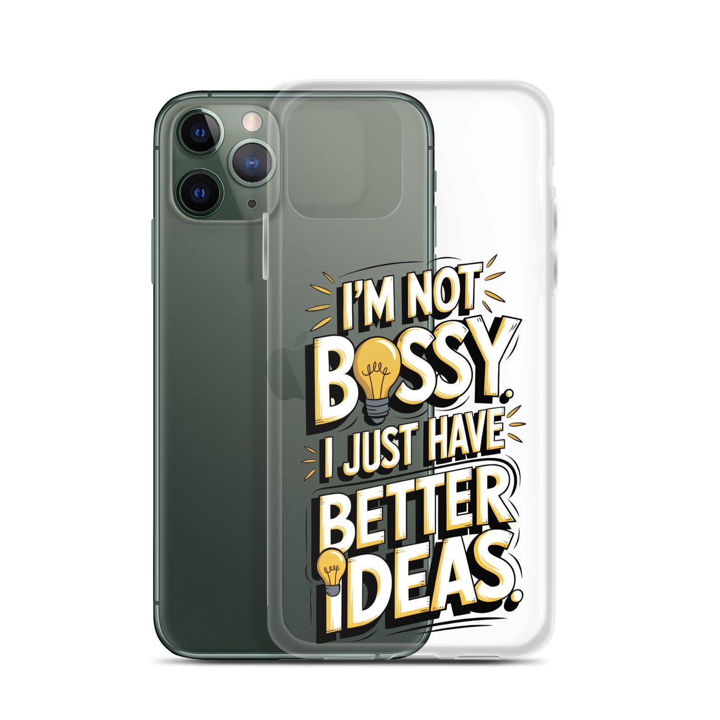 Not Bossy At All 💡 Clear Case for iPhone®