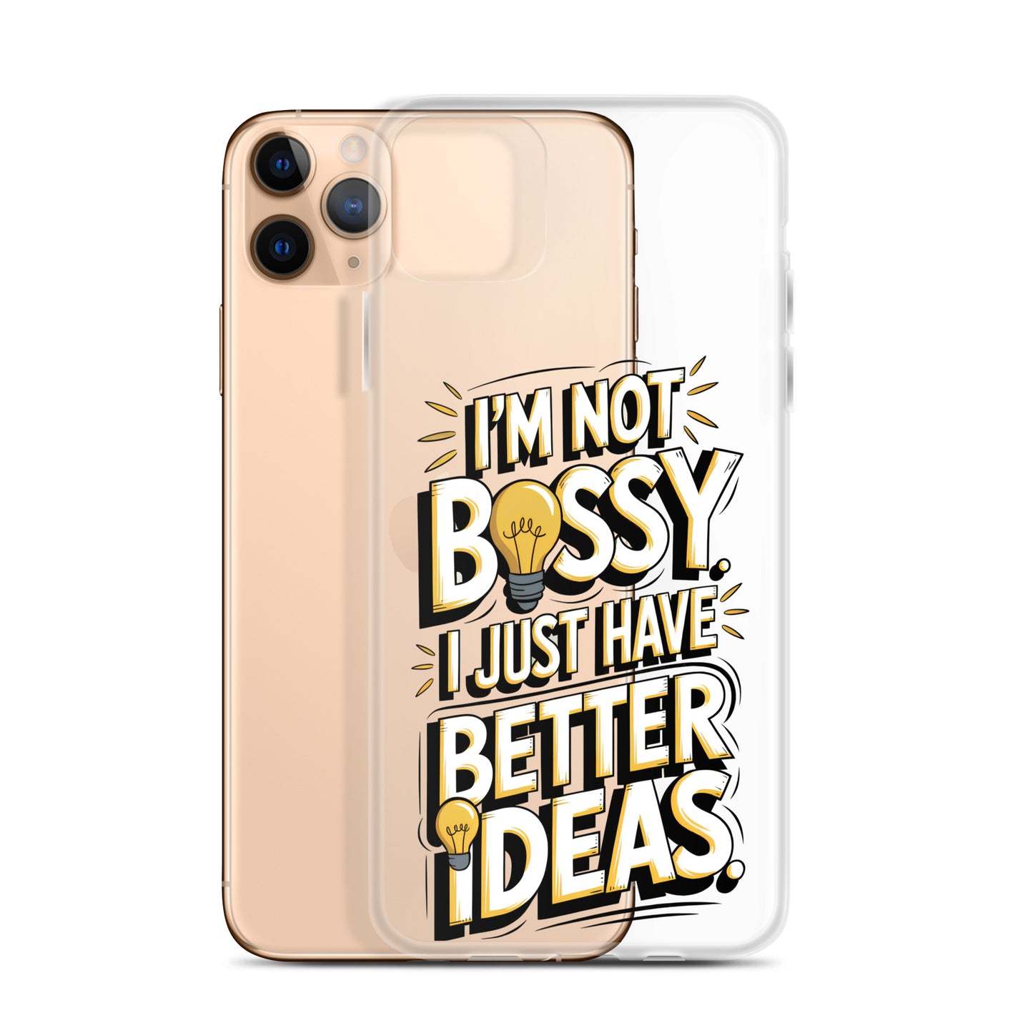 Not Bossy At All 💡 Clear Case for iPhone®