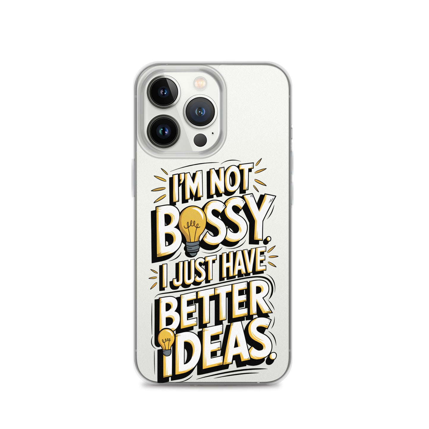 Not Bossy At All 💡 Clear Case for iPhone®