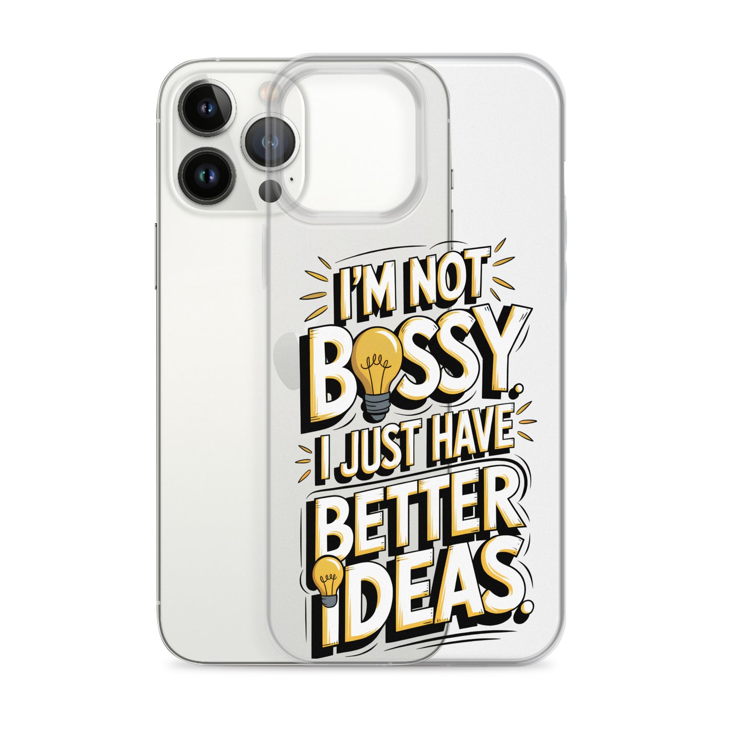 Not Bossy At All 💡 Clear Case for iPhone®