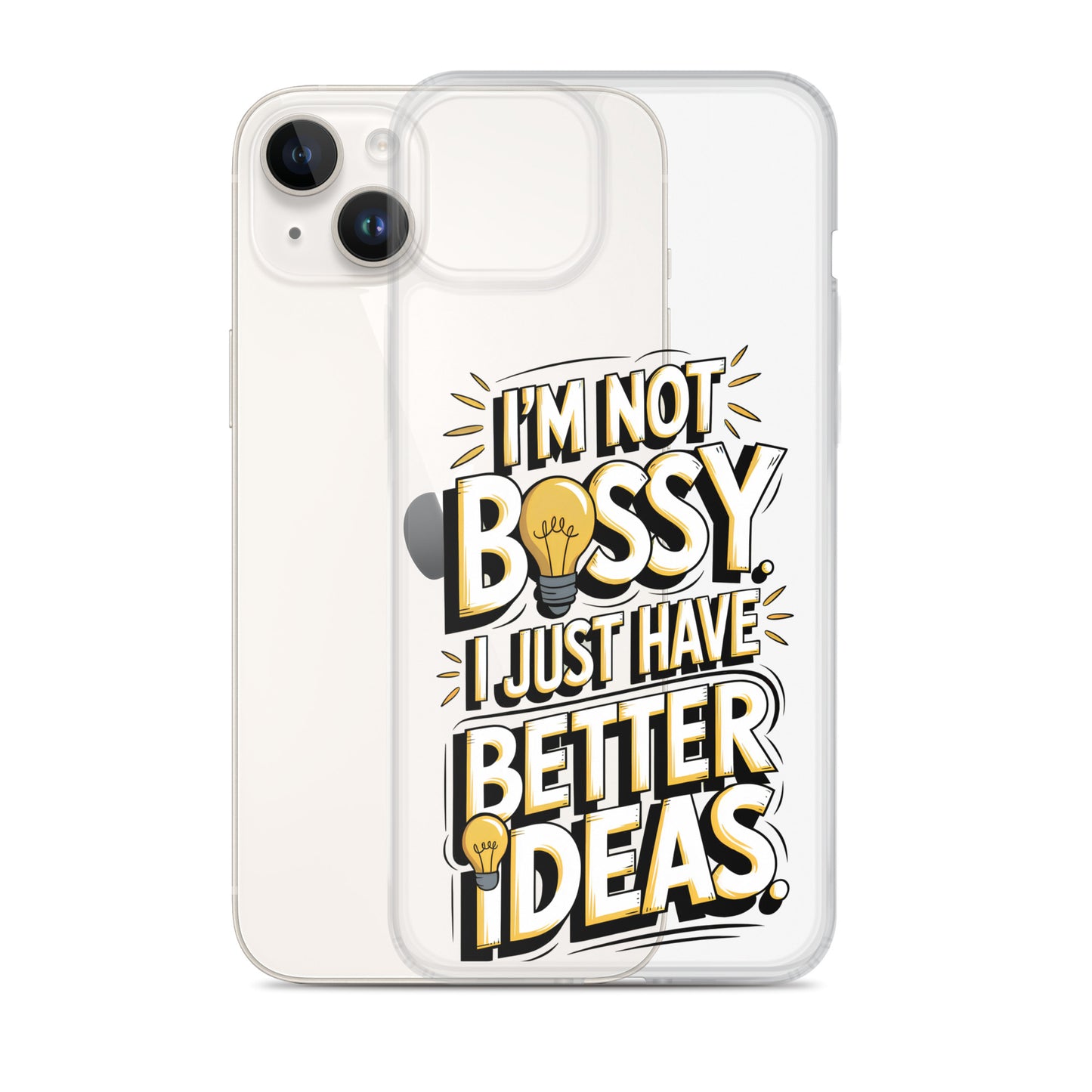 Not Bossy At All 💡 Clear Case for iPhone®