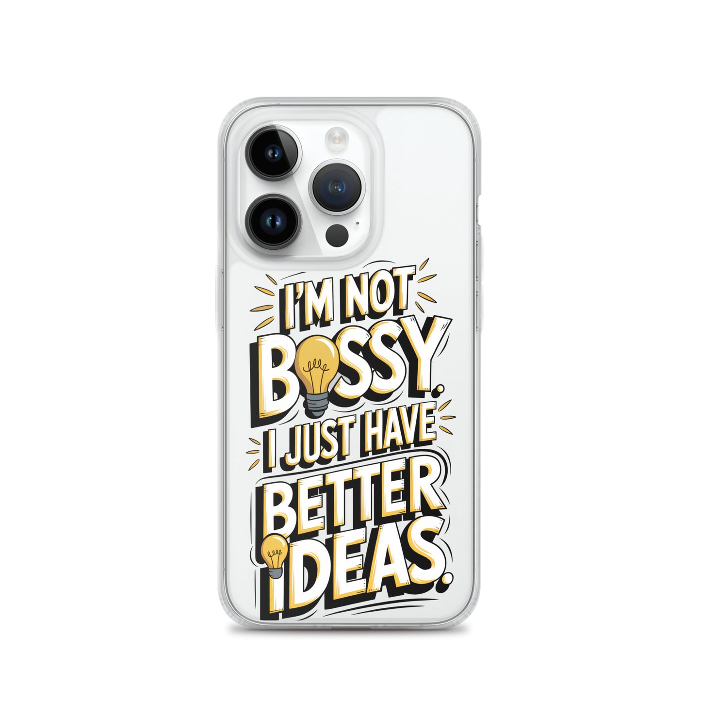 Not Bossy At All 💡 Clear Case for iPhone®