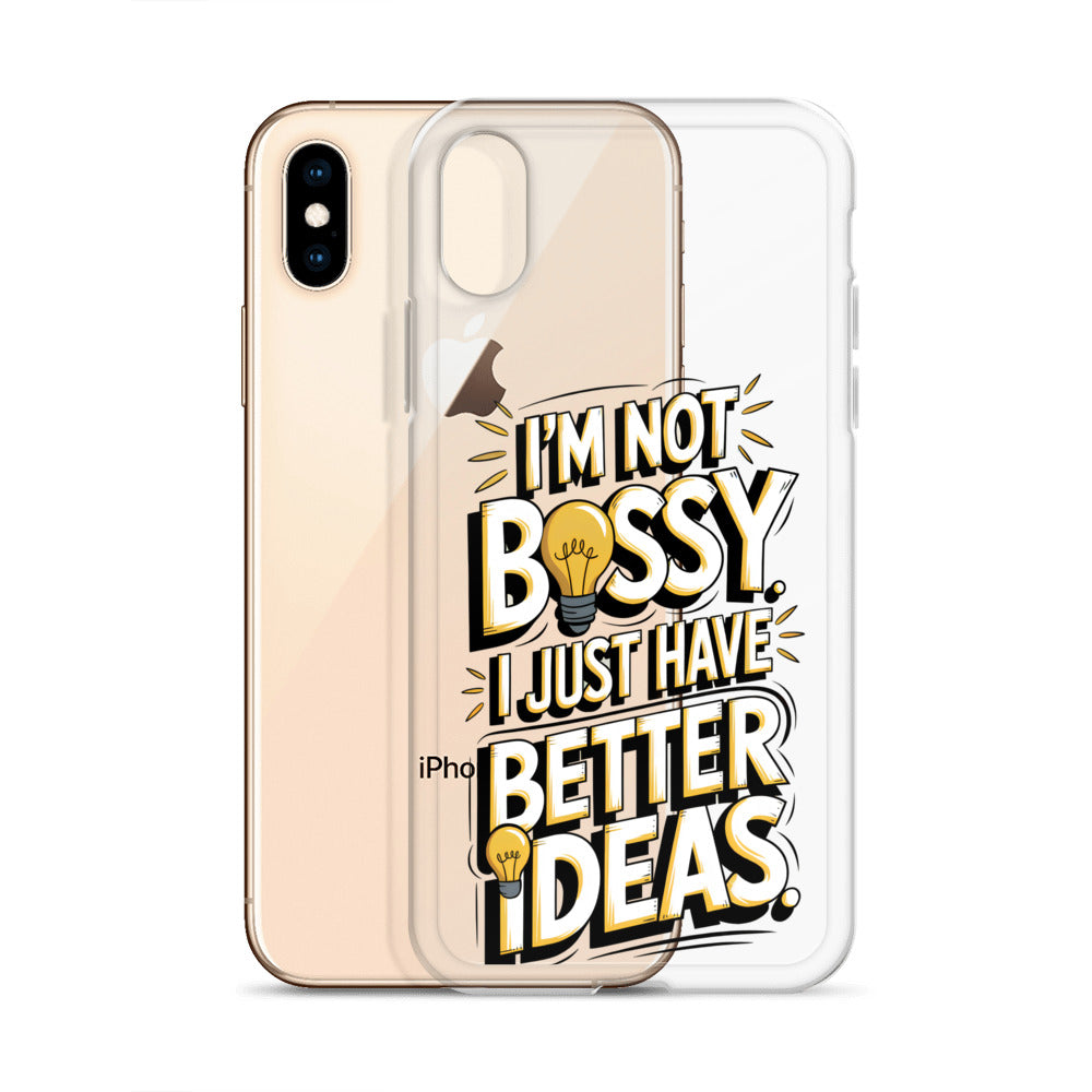 Not Bossy At All 💡 Clear Case for iPhone®