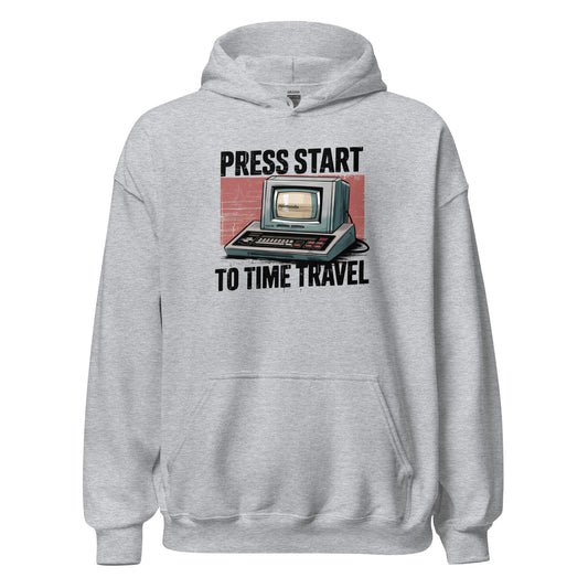 Press start....to time travel 🎮⌛ Hoodie